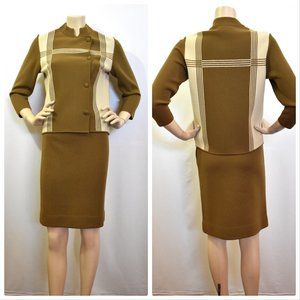 Vintage Charm of Hollywood Wool Skirt Suit